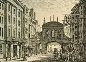 Sir Christopher Collection: Old Temple Bar and the Devil Tavern, (1897). Creator: Unknown