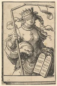 Lucas Jacobsz Prints: The Old Testament (or Synagogue), from the series of Sibyls, ca. 1530