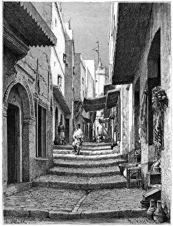 Images Dated 19th January 2008: Old town, Algiers, c1890. Artist: Armand Kohl
