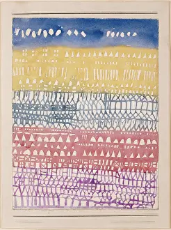 Rooftops Prints: Old Town, (Overview), 1928. Creator: Paul Klee