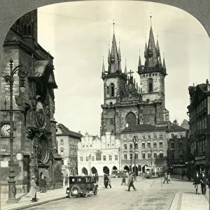 Prague Collection: Old Town Square and Teyn Church, Praha, Czechoslovakia, c1930s. Creator: Unknown