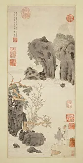 Cascade Prints: Old Trees by a Cold Waterfall, 1531. Creator: Wen Zhengming