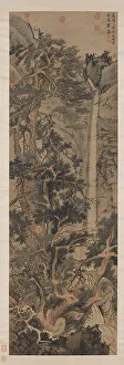 Old Trees by a Cold Waterfall. Creator: Wen Zhengming (1470-1559)