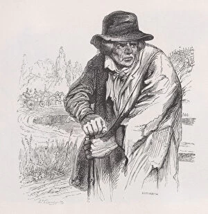 Images Dated 17th August 2021: The Old Vagabond from The Complete Works of Beranger, 1836
