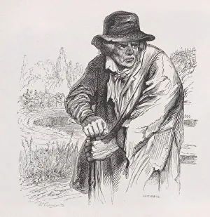 Images Dated 17th August 2021: The Old Vagabond from The Complete Works of Beranger, 1836