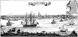 Images Dated 7th January 2009: Old view of New York, 1730 (c1880)