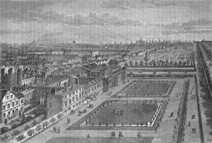 Old view of St Jamess Palace, Westminster, London, before the Great Fire of London, c1870 (1878). Artist: Joseph Swain