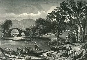 Boating Collection: The Old Weir Bridge, Killarney, c1870