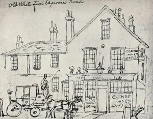 The Old White Lion, Edgware Road, c1821. Artist: James Pollard
