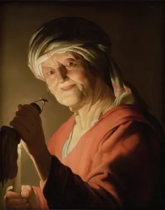Gerard Honthorst Prints: An Old Woman, 1623. Creator: Gerrit van Honthorst