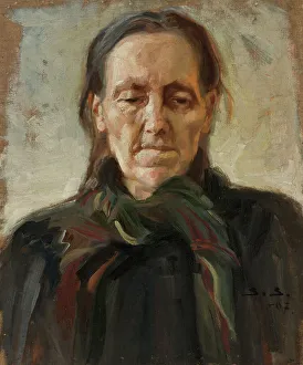 Salokivi Santeri Prints: Old woman, 1907. Creator: Santeri Salokivi