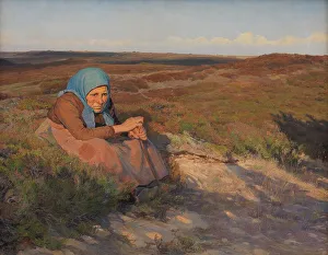 Heath Prints: An old woman Bette Dorte on the heath
