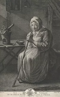 Basan Pierre Francois Gallery: The Old Woman; from the Office of The Count of Vence, 1782-97