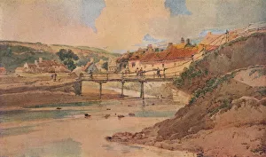 Wooden Bridge Gallery: The Old Wooden Bridge, c1800. Artist: Thomas Girtin
