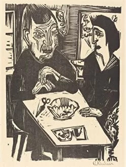 Die Brucke Gallery: Old and Young Woman (Alte und jungere Frau), 1921. Creator: Ernst Kirchner