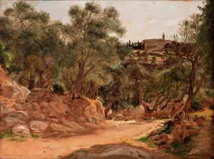 1839 Prints: Olive Grove from Tivoli near Rome, 1839. Creator: Jorgen Pedersen Roed
