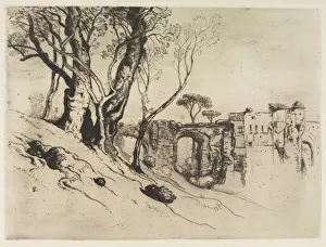 Olive Trees of the Riviera, c. 1875. Creator: Samuel Colman (American, 1832-1920)