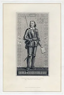 Oliver Cromwell (1599-1658), 19th century.Artist: JJ Crew Oliver Cromwell (1599-1658), 19th century.Artist: JJ Crew