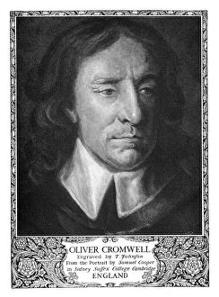 Images Dated 15th September 2007: Oliver Cromwell (1599-1658), Lord Protector of England, 1899.Artist: T Johnson