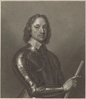 First English Civil War Collection: Oliver Cromwell, 1802. Creator: Francesco Bartolozzi