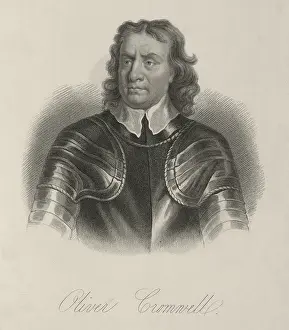 Cromwell Prints: Oliver Cromwell, c1650, (1834-1837). IMAGE QUALITY Creator: Samuel Freeman