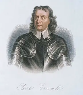 Cromwell Prints: Oliver Cromwell, c1650, (1834-1837). Creator: Samuel Freeman