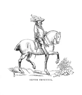 Chatto And Windus Gallery: Oliver Cromwell, c1870