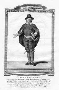 Oliver Cromwell, English military leader and politician, 1706