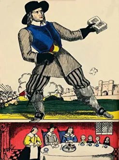 Eleanor Farjeon Prints: Oliver Cromwell, Lord Protector of Great Britain and Ireland from 1653-1658