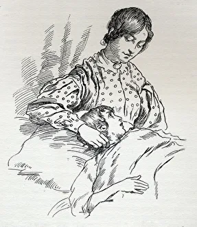 Raphael Tuck And Sons Prints: Oliver and Miss Rose, c1900. Creator: Harold Copping