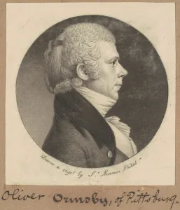 Oliver Ormsby, 1801. Creator: Charles Balthazar Julien Fevret de Saint-Memin