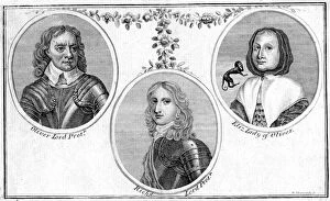 Images Dated 27th March 2007: Oliver, Richard and Elizabeth Cromwell.Artist: R Hancock