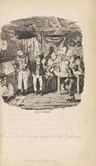 Cruikshank Prints: Oliver Twist or, the Parish Boys Progress by Charles Dickens. First edition, 1838