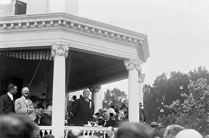 Wilson Thomas Woodrow Prints: Ollie James speaking at Wilson's Notification