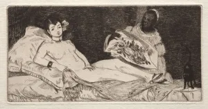 Edouard Manet French Prints: Olympia, 1867. Creator: Edouard Manet (French, 1832-1883)