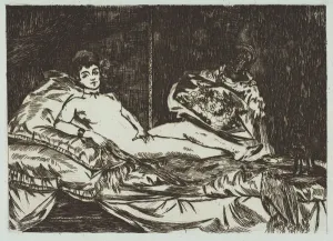 Olympia Prints: Olympia (large plate), January-May 1867. Creator: Edouard Manet