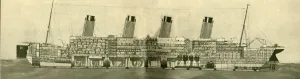 Cross Section Prints: The Olympic (46, 439 Tons) Shown in Section, c1930. Creator: Unknown