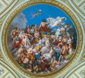 Jupiter Prints: The Olympus. Ceiling tondo in the Sala dell Iliade in the Palazzo Pitti, 1819-1825