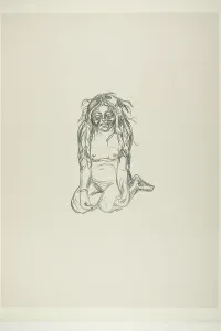 Munch Edvard Prints: Omega Weeping, 1908/09. Creator: Edvard Munch