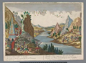 Predicting Prints: Omen in the flight of birds, 1742-1801. Creator: Anon