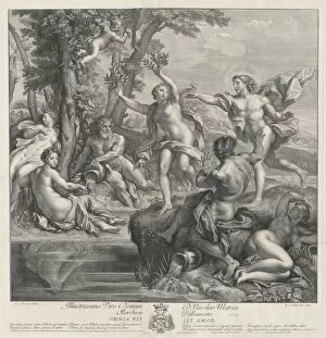 Nudes Gallery: Omnia Vincit Amor [Apollo and Daphne], 1728. Creator: Robert van Audenaerde