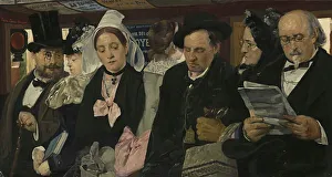 Omnibus Gallery: In an Omnibus, 1877. Creator: Carrière-Belleuse, Pierre (1851-1933)