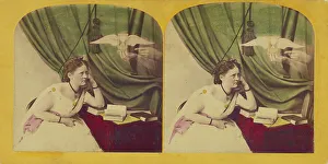 Hour Glass Prints: One by one, the Sands are flowing. about 1870. Creator: F. G. Weller