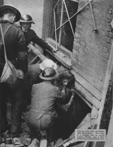 His Majestys Stationery Office Prints: One by one the trapped are released, 1940 (1942)