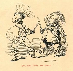 Oliver Cromwell Collection: One, Two, Three, and Under, 1897. Creator: John Leech