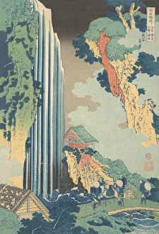 Ono Waterfall on the Kisokaido (Kisokaido Ono no bakufu), from the series A Tour of Wa Ono Waterfall on the Kisokaido (Kisokaido Ono no bakufu), from the series A Tour of Wa