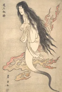 Toyokuni Prints: Onoe Matsusuke as the Ghost of the Murdered Wife Oiwa, in