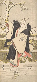 Sandaime Onoe Kikugoro Prints: Onoe Matsusuke as a Kannen-Butsu or Mendicant Buddhist Monk