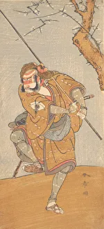 Onoe Matsusuke in the Role of Asahina in Edo no Haru Meisho Soga, 1773. Creator: Shunsho. Onoe Matsusuke in the Role of Asahina in Edo no Haru Meisho Soga, 1773. Creator: Shunsho