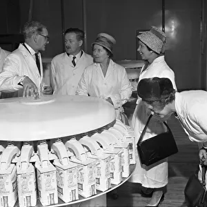 Flour Prints: During an open day at Spillers foods in Gainsborough, Lincolnshire, 1962. Artist